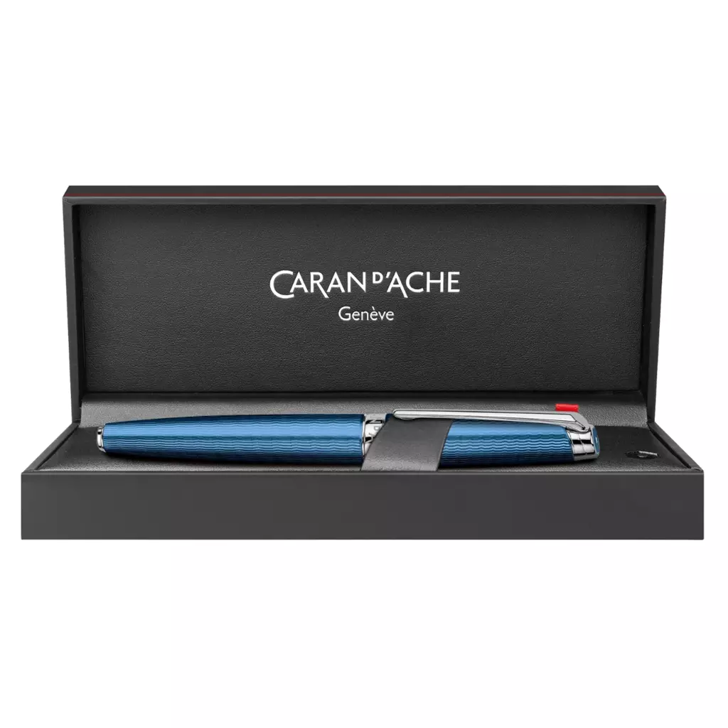 Caran d'Ache Drehbleistift Léman Grand Bleu vers./rhodiniert