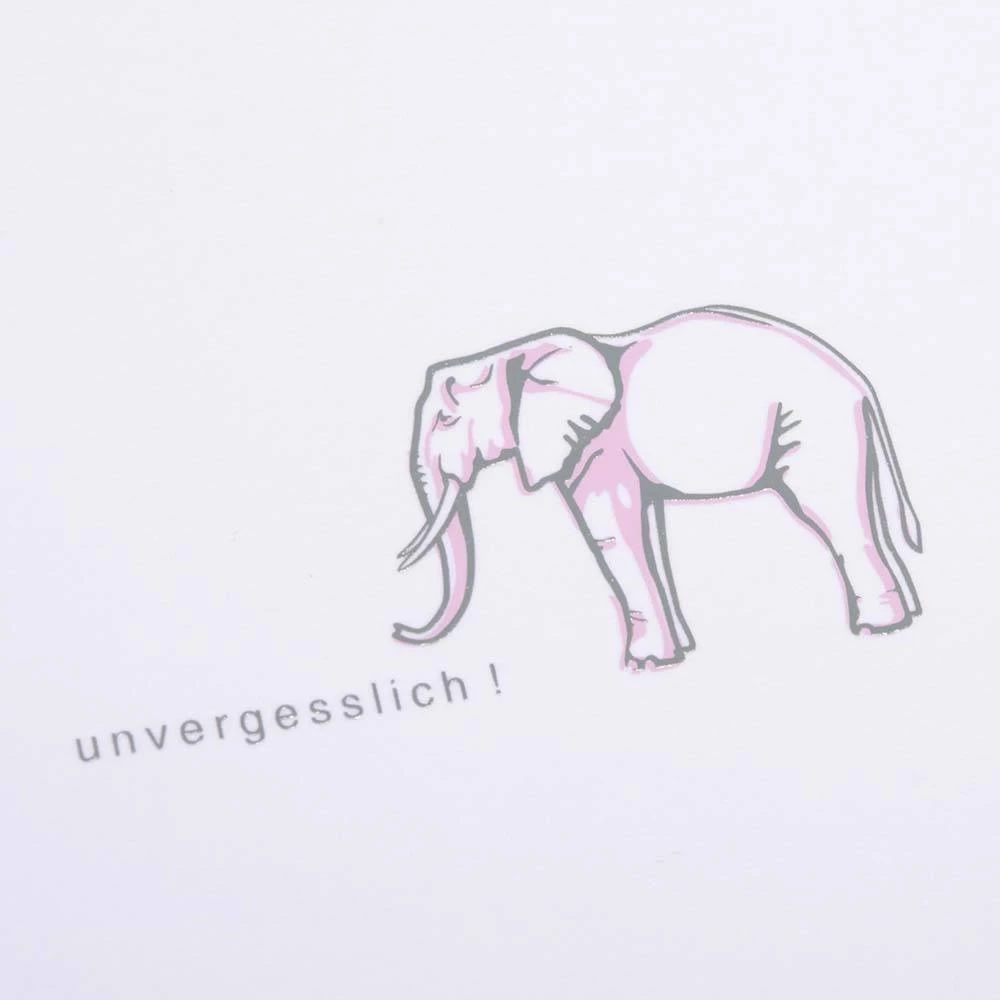 grusskarte_elefant_unvergesslich__1 Greeting card elephant unvergesslich !