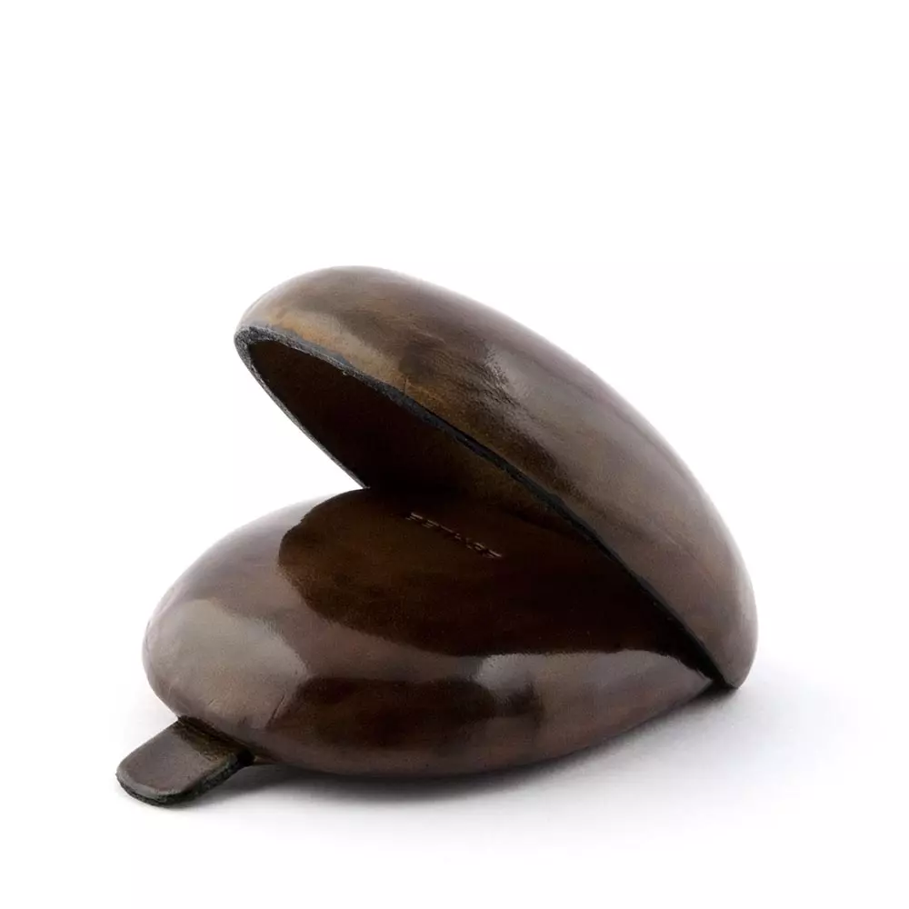 Münzgeldbörse Horseshoe, Leder, Rot