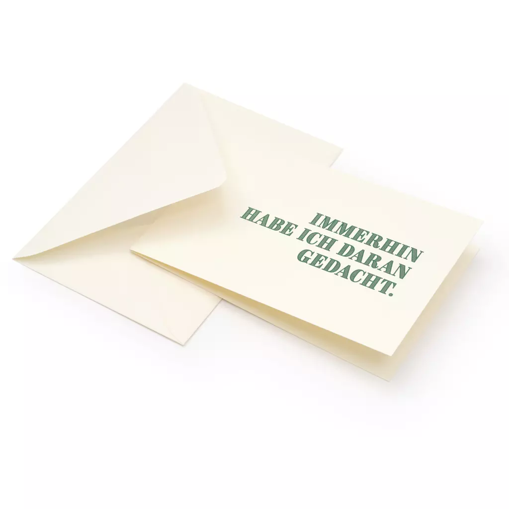 grusskarte_immerhin_habe_ich_daran_gedacht_2.webp Birthday card - greeting card "Immerhin habe ich daran geda"