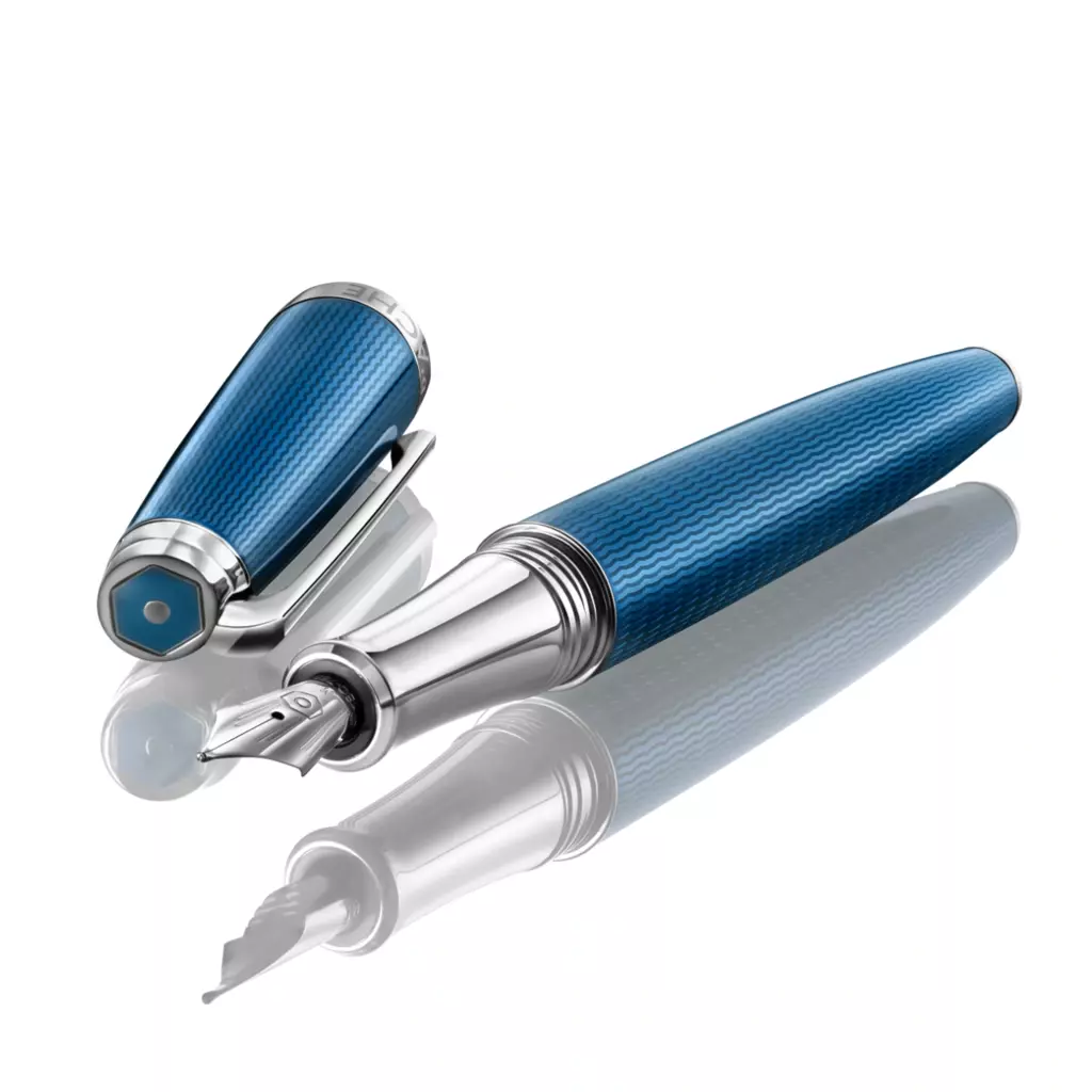 Caran d'Ache Füllfederhalter Léman Grand Bleu B-Feder