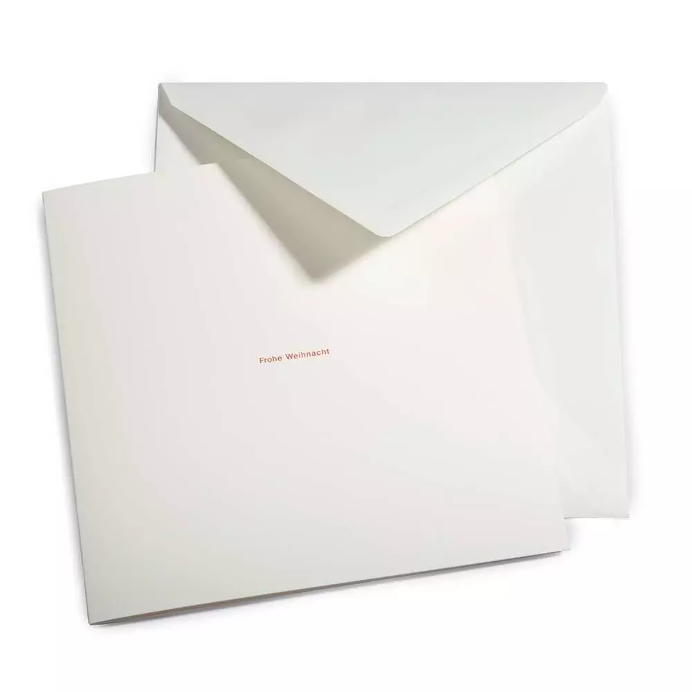 Weihnachtskarte Frohe Weihnacht Helvetica