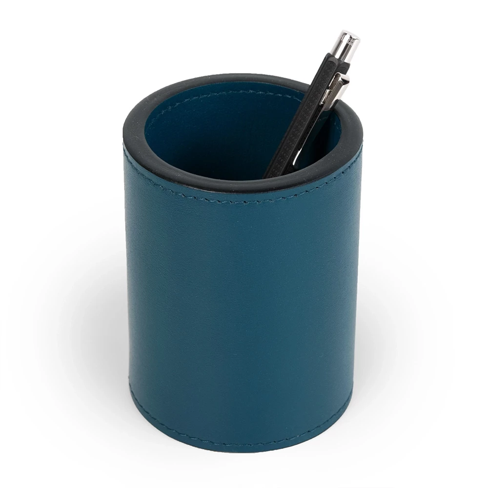 runder_stiftebecher_nappaleder_h_10_cm_d_75_cm_petrol_1 Runder Stiftebecher, Nappaleder, H 10 cm, D 7,5 cm, Petrol
