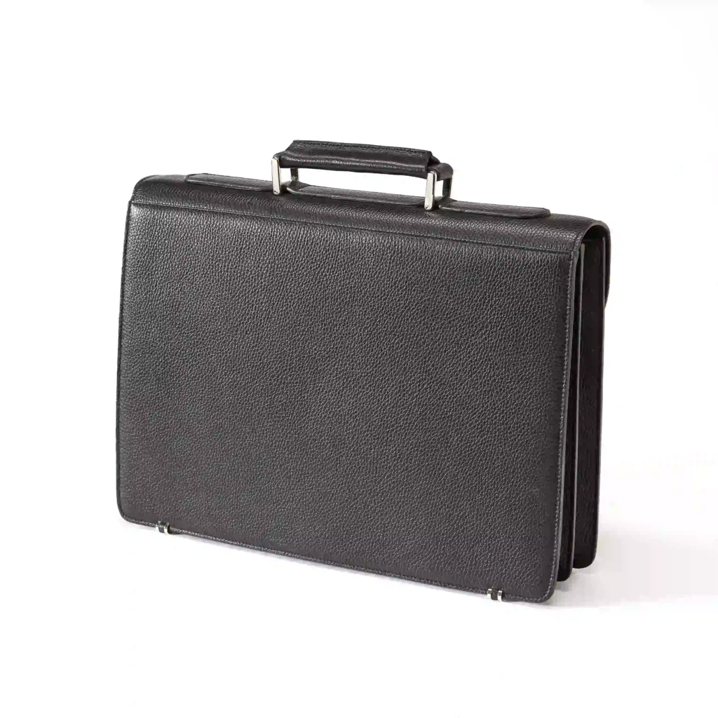 leder_aktentasche_klassik_-_hirschleder_in_schwarz_2 Leder Aktentasche Klassik Hirschleder Schwarz