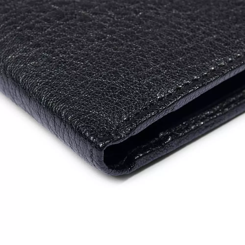 Portemonnaie mit Münzfach, Leder Granbury, Schwarz