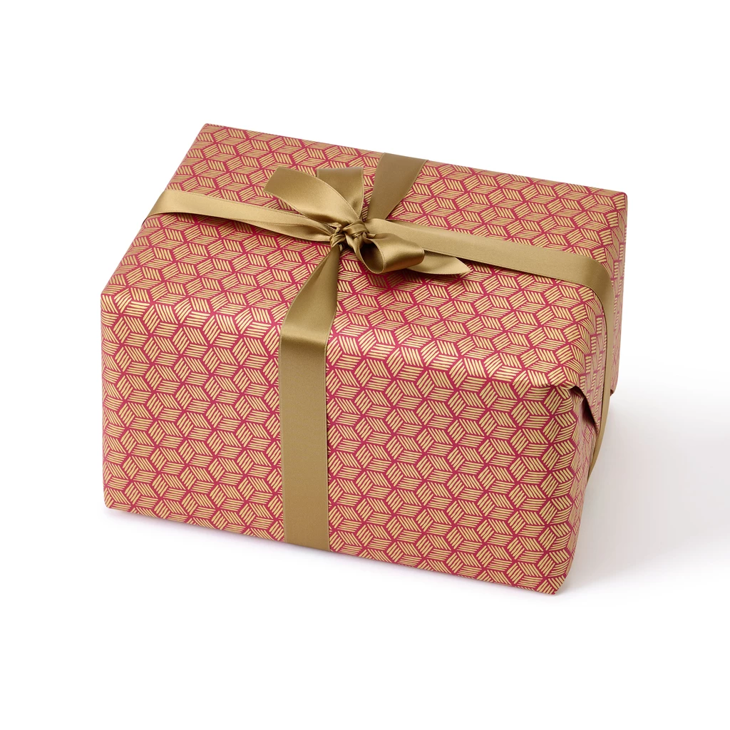 Geschenkpapier Bambus Gold – 3 Bögen