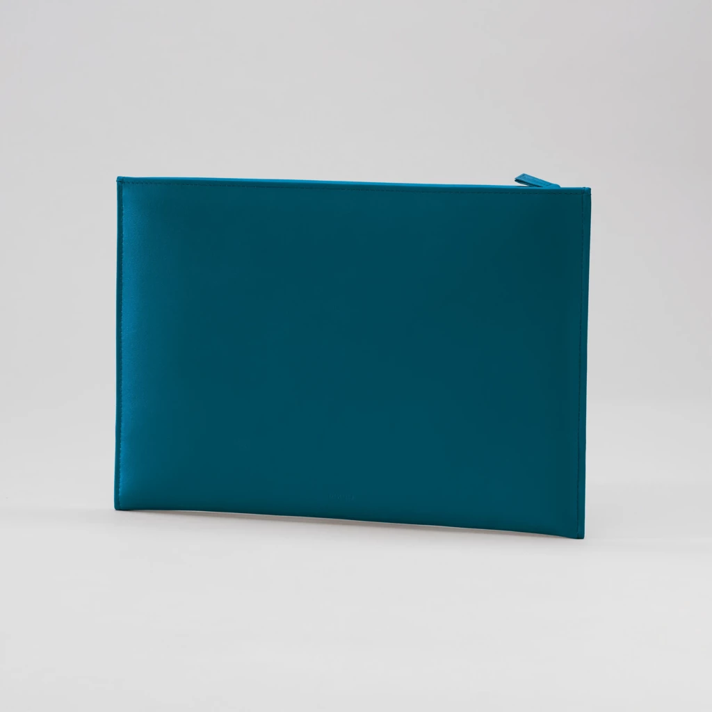 Leder Pouch Wallaby Dunkelblau