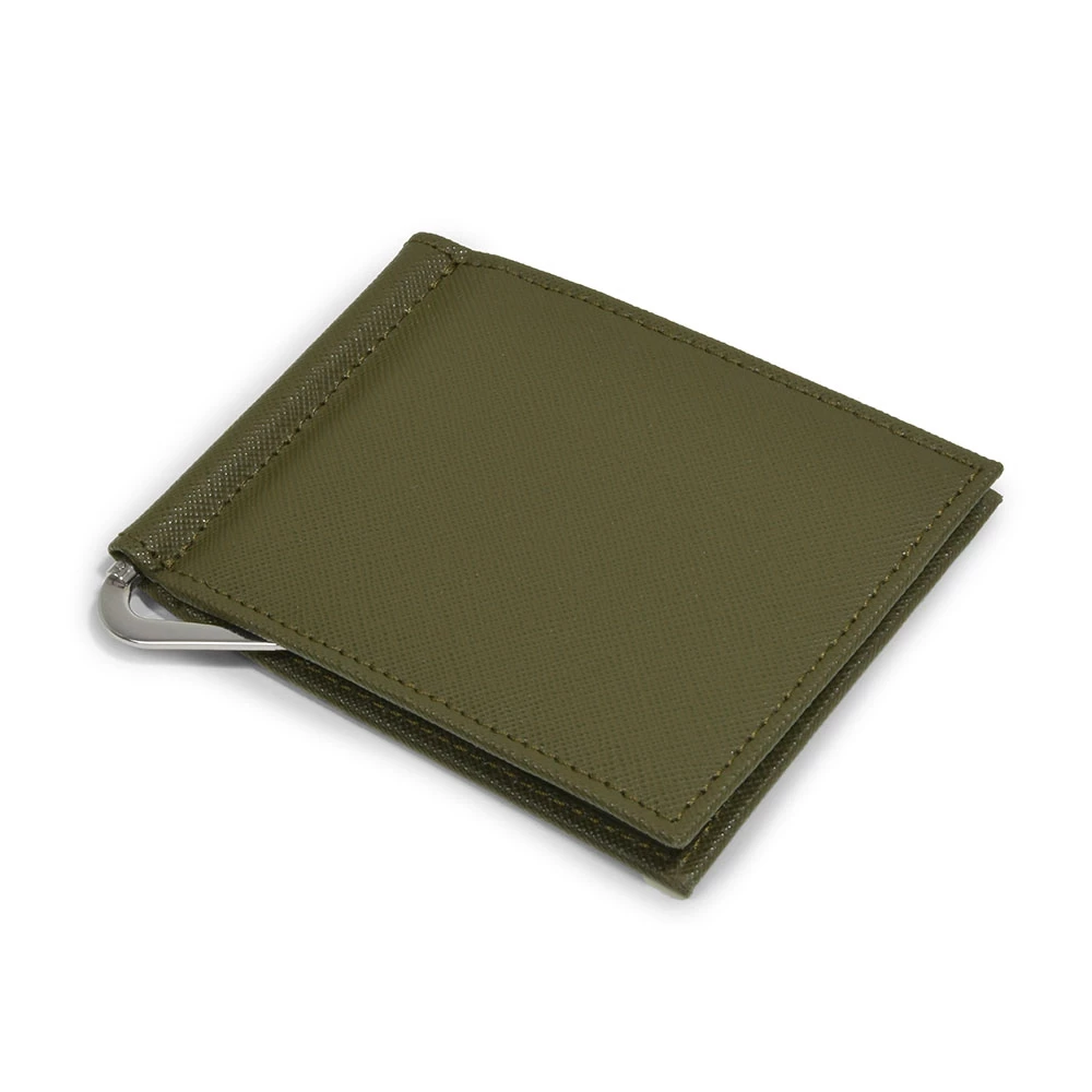 Leder Kartenetui Olivgrün 6 Karten