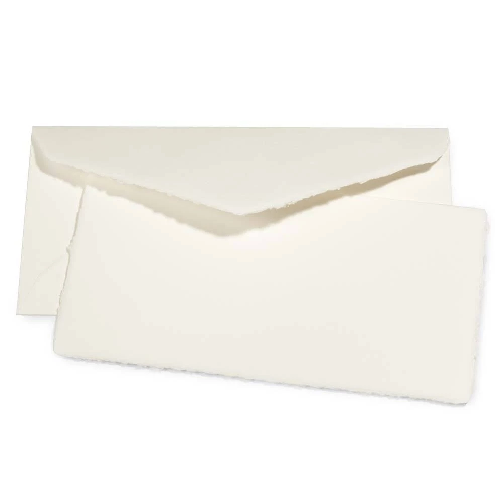 set_klappkarte_umschlag_din_lang_buettenpapier_2 Klappkarten Set mit Umschlag Büttenpapier