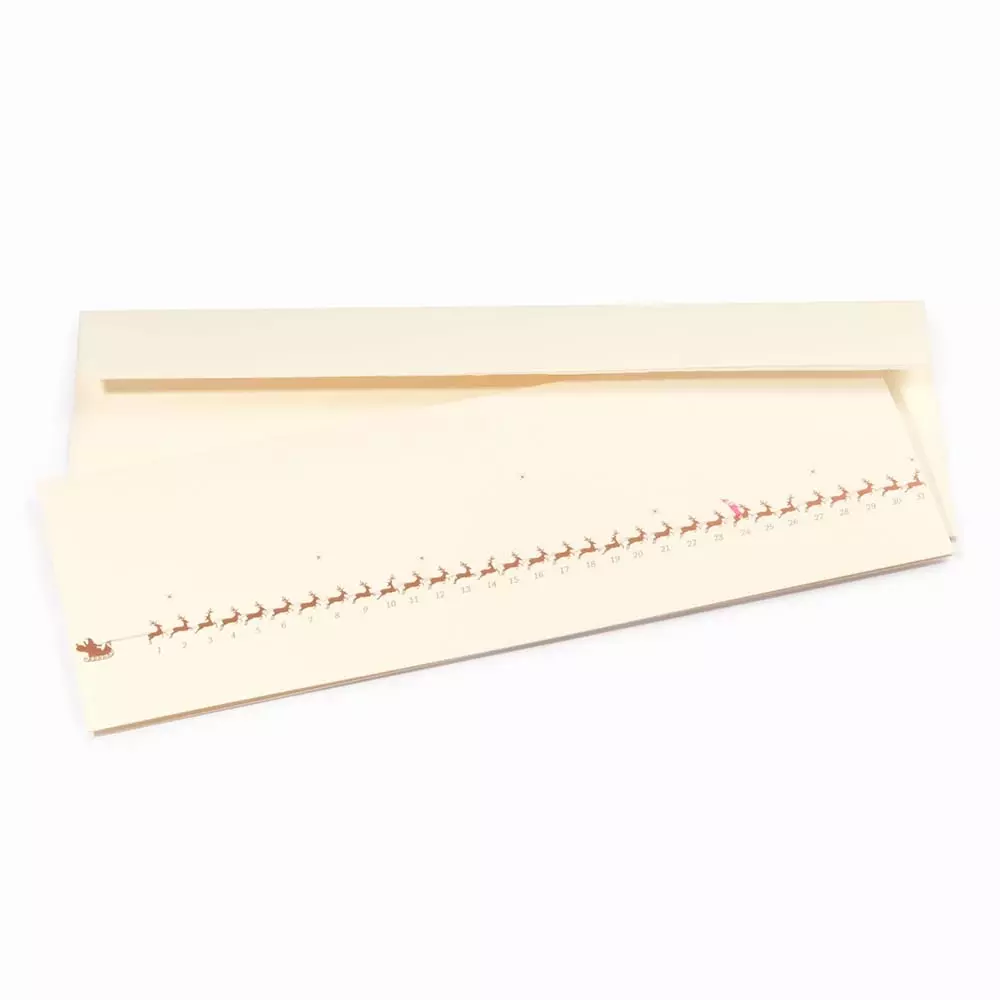 Weihnachtskarte Rentiergalopp