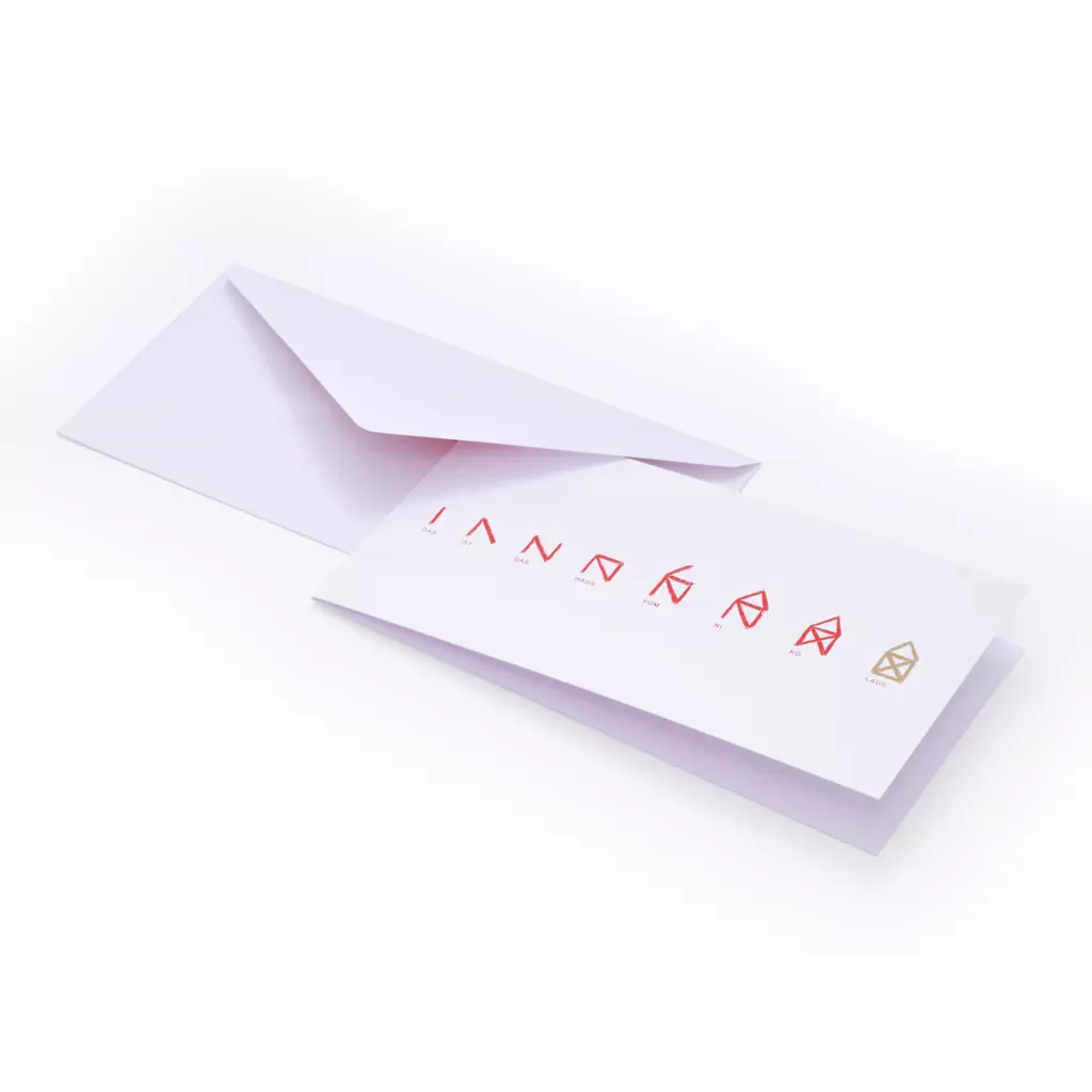 Weihnachtskarte Nikolaushaus