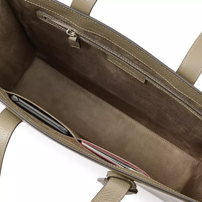 Leder Tasche in Taupe - Business Tote - 2 Leder Tasche in Taupe - Business Tote - 2