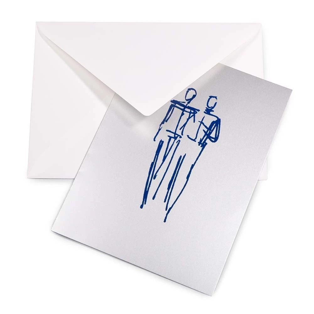 Grußkarte Hochzeit Mariage Male Couple