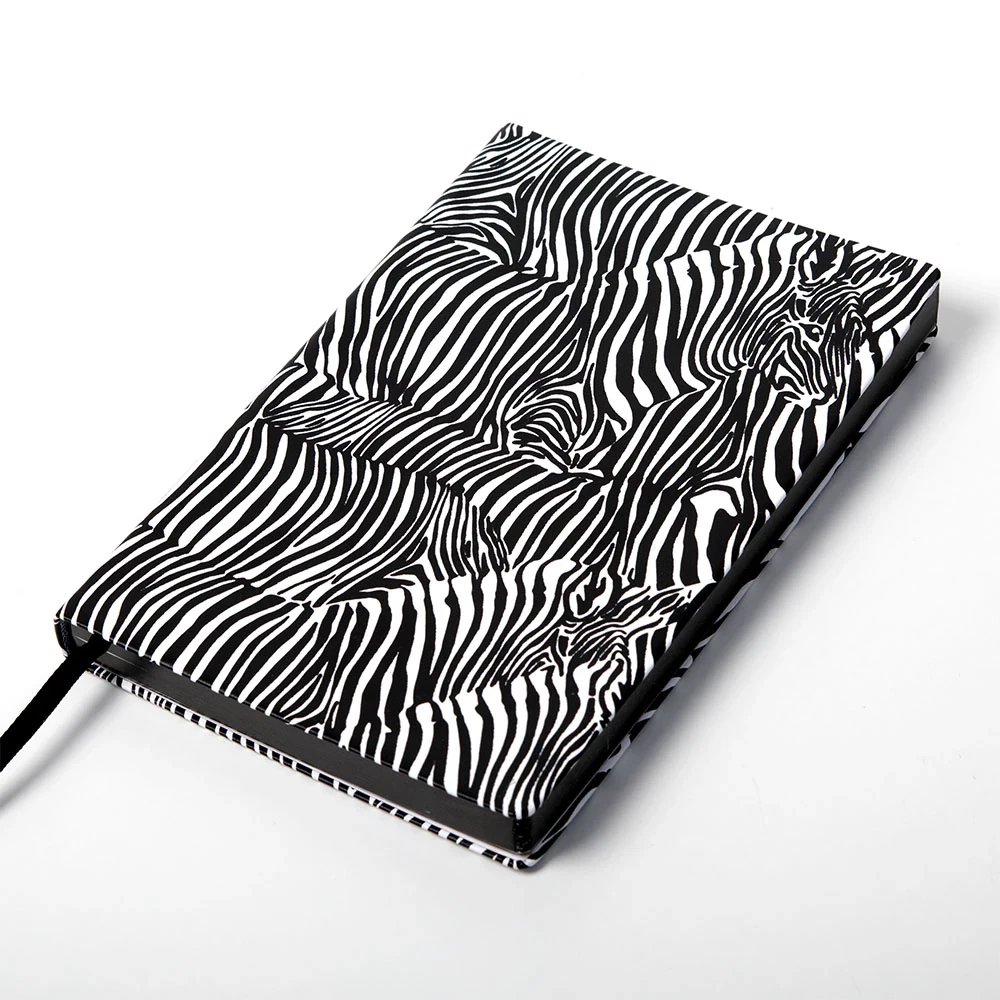 Leder Notizbuch A5 Blanko Seeigel Dunkelblau