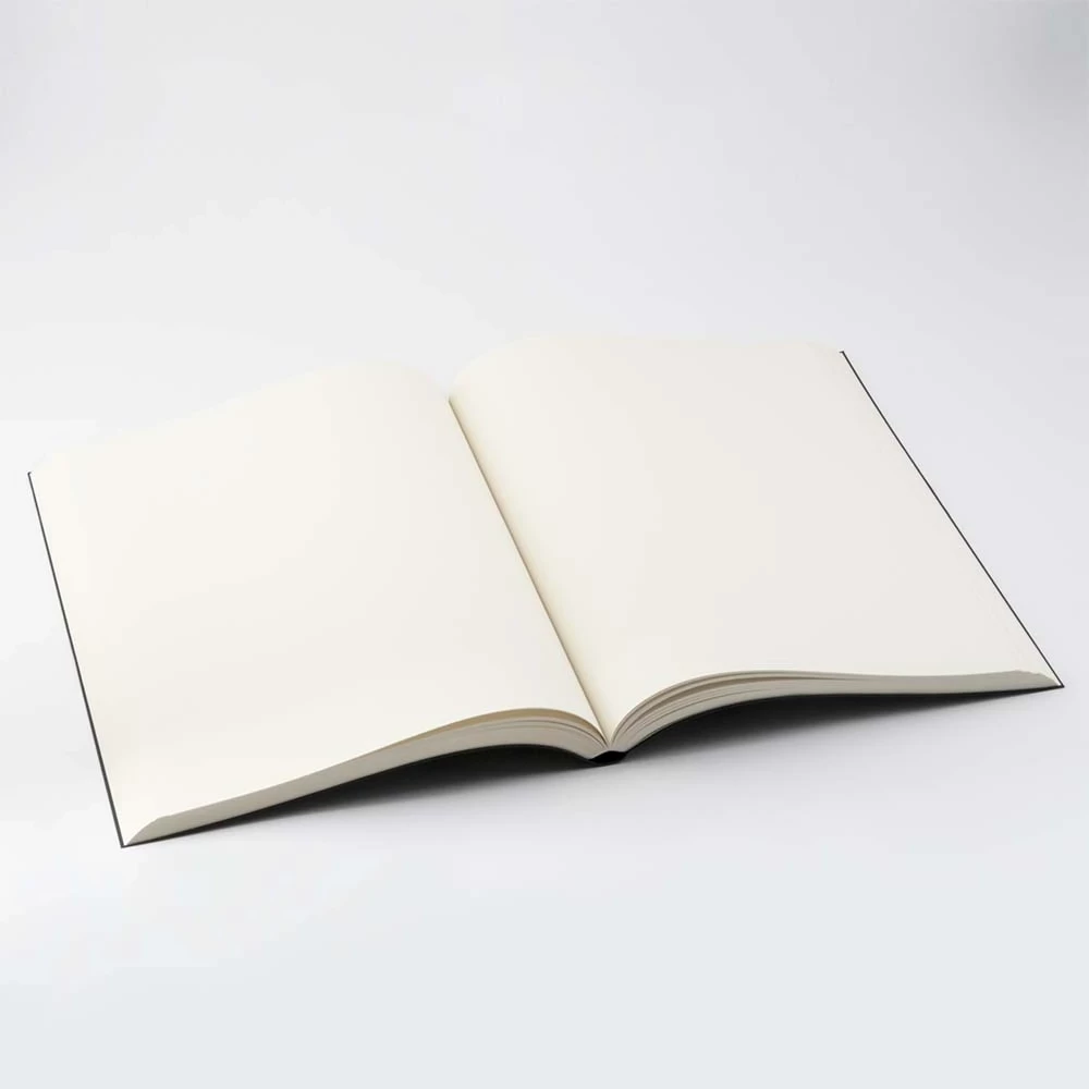 refill_notizbuch_schwarz_42 Notizbuch Einlagen A4 144 Blatt Blanko