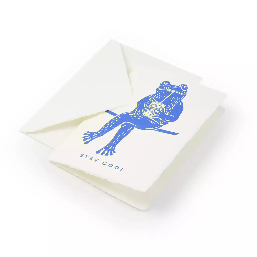 Grußkarte "Stay Cool" Bütten