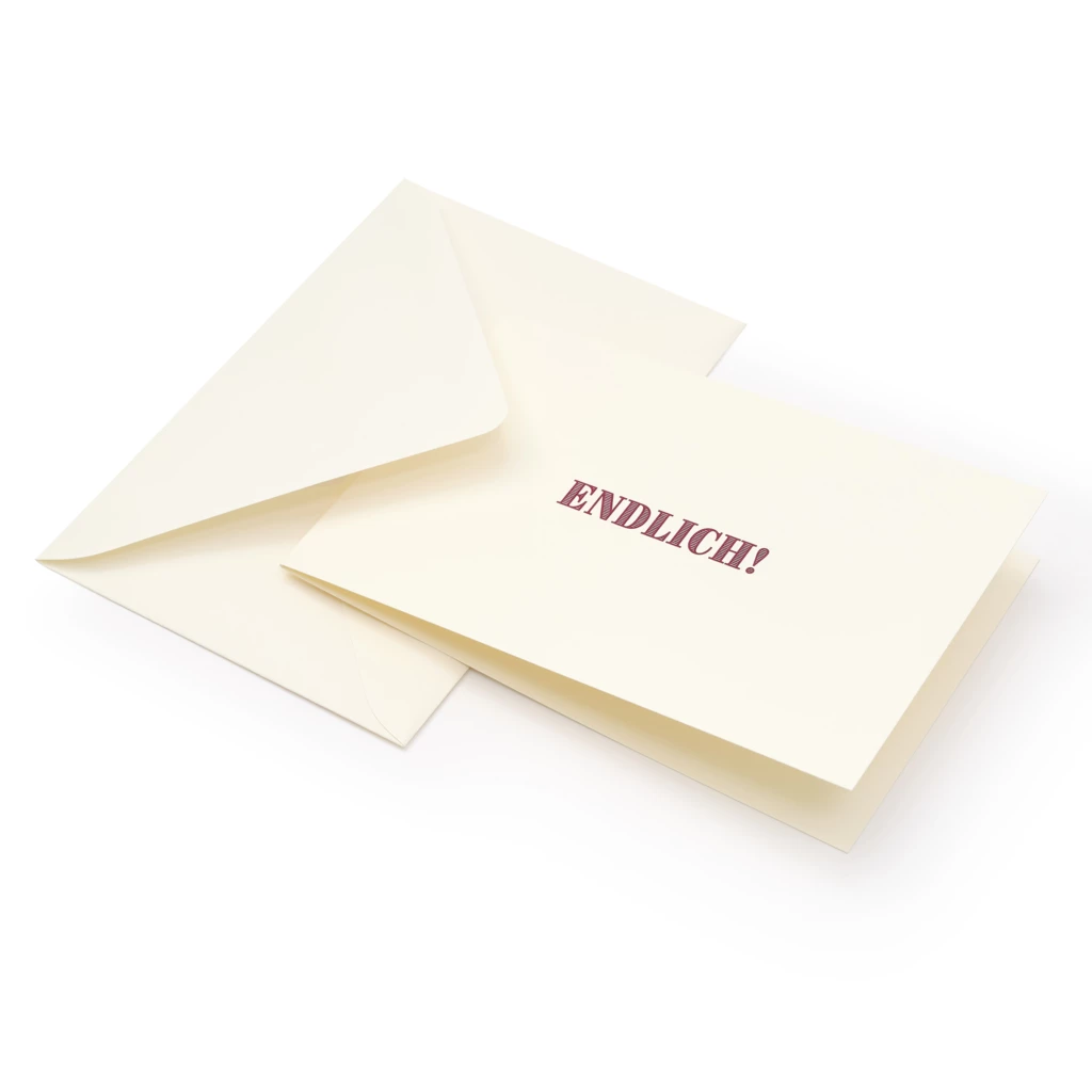 grusskarte_endlich_2 Birthday card - greeting card "Endlich!"
