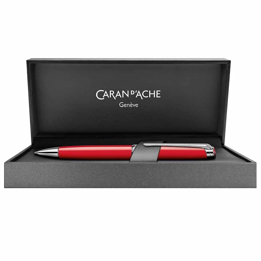 Caran d’Ache Drehbleistift Léman Scharlachrot Rhodiniert
