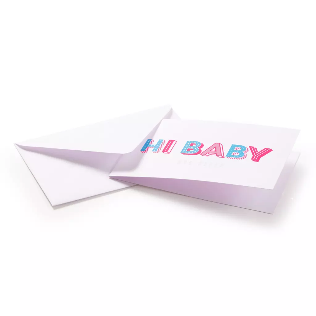 Grußkarte "Hi Baby"