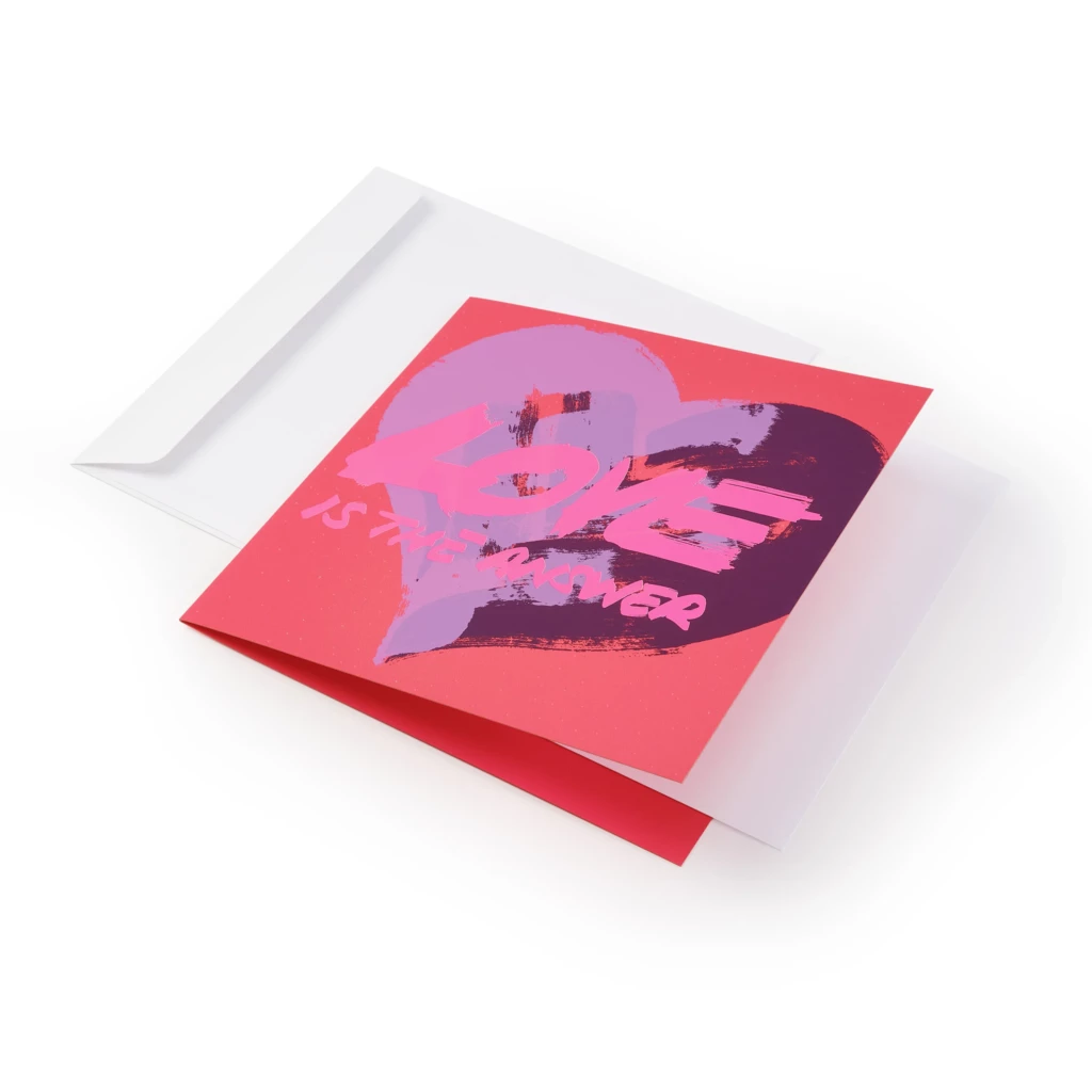 grusskarte_love_is_the_answer_1 Grußkarte Love is the answer