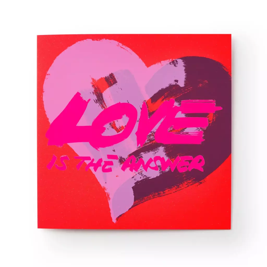 Grußkarte Love is the answer Grußkarte Love is the answer