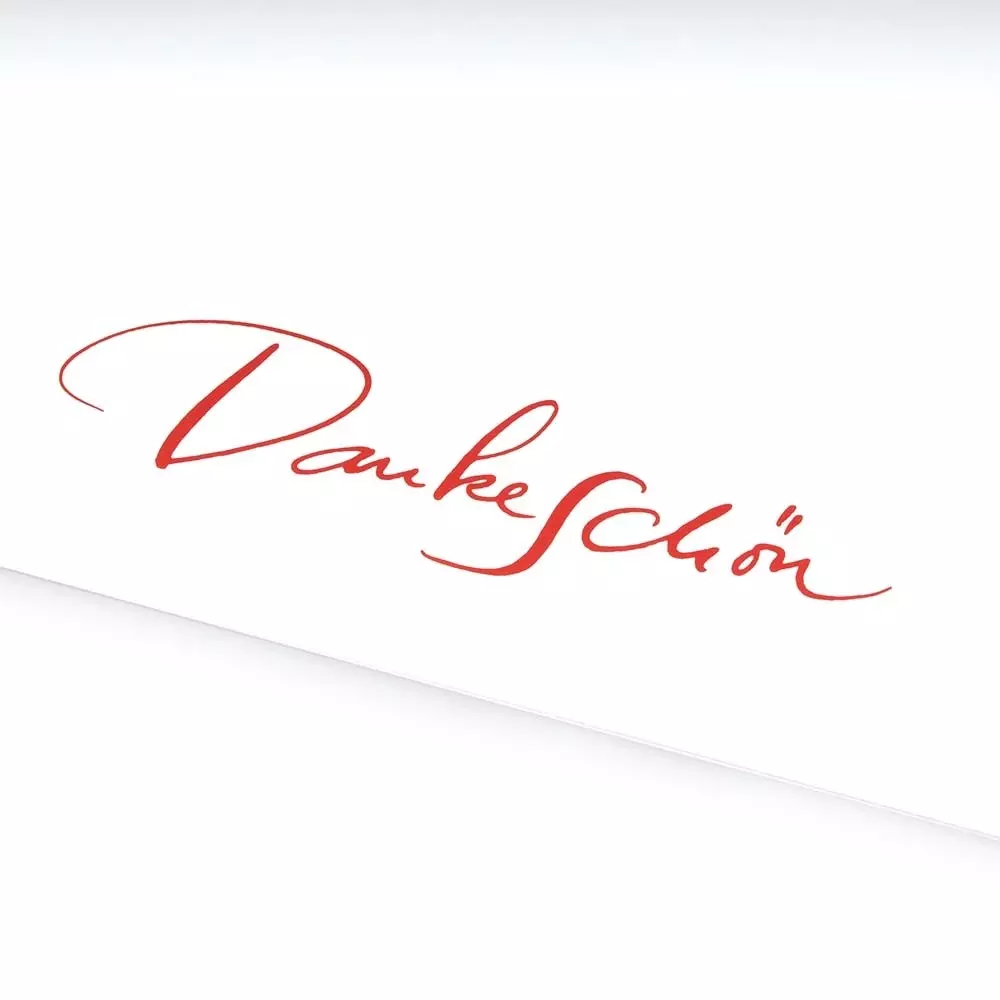 Greeting card Dankeschön calligraphy