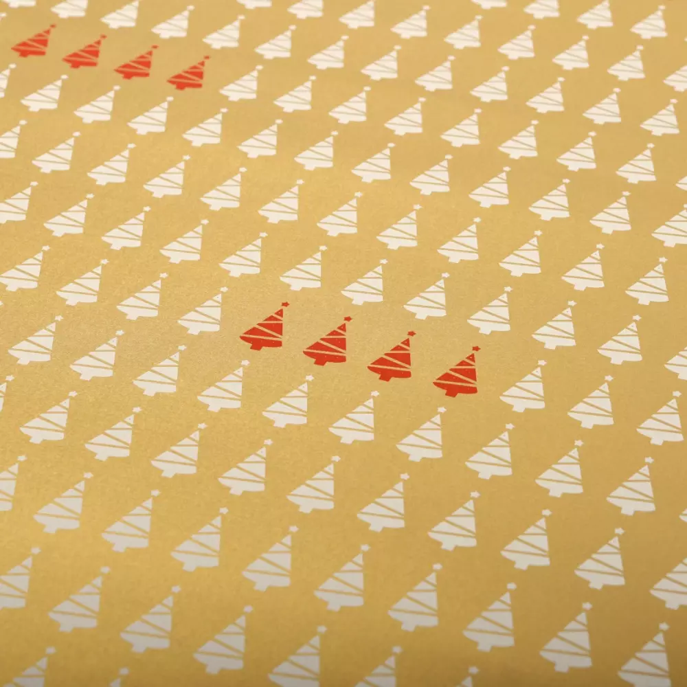 Geschenkpapier Tannenwald 50 x 70 cm, 3 Bögen