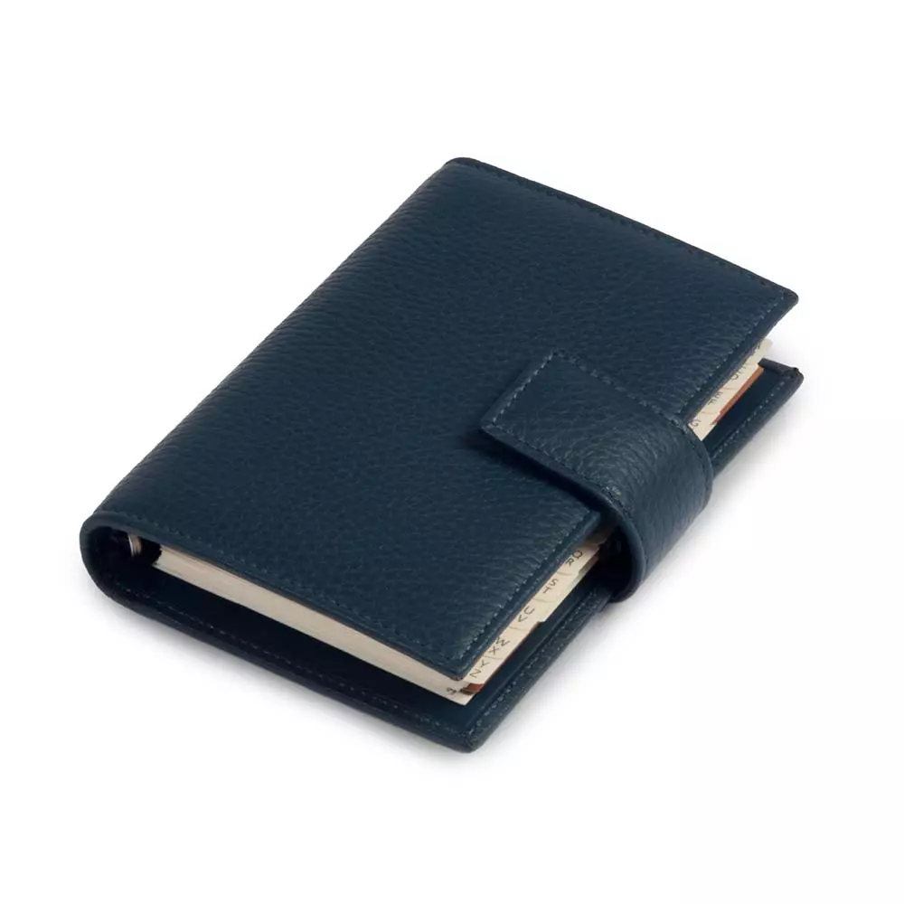 Pocket Planer Adri, Leder, Navy
