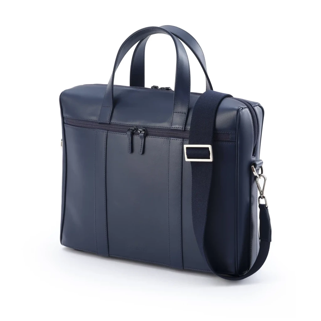 Leder Laptoptasche - Midnight Blue