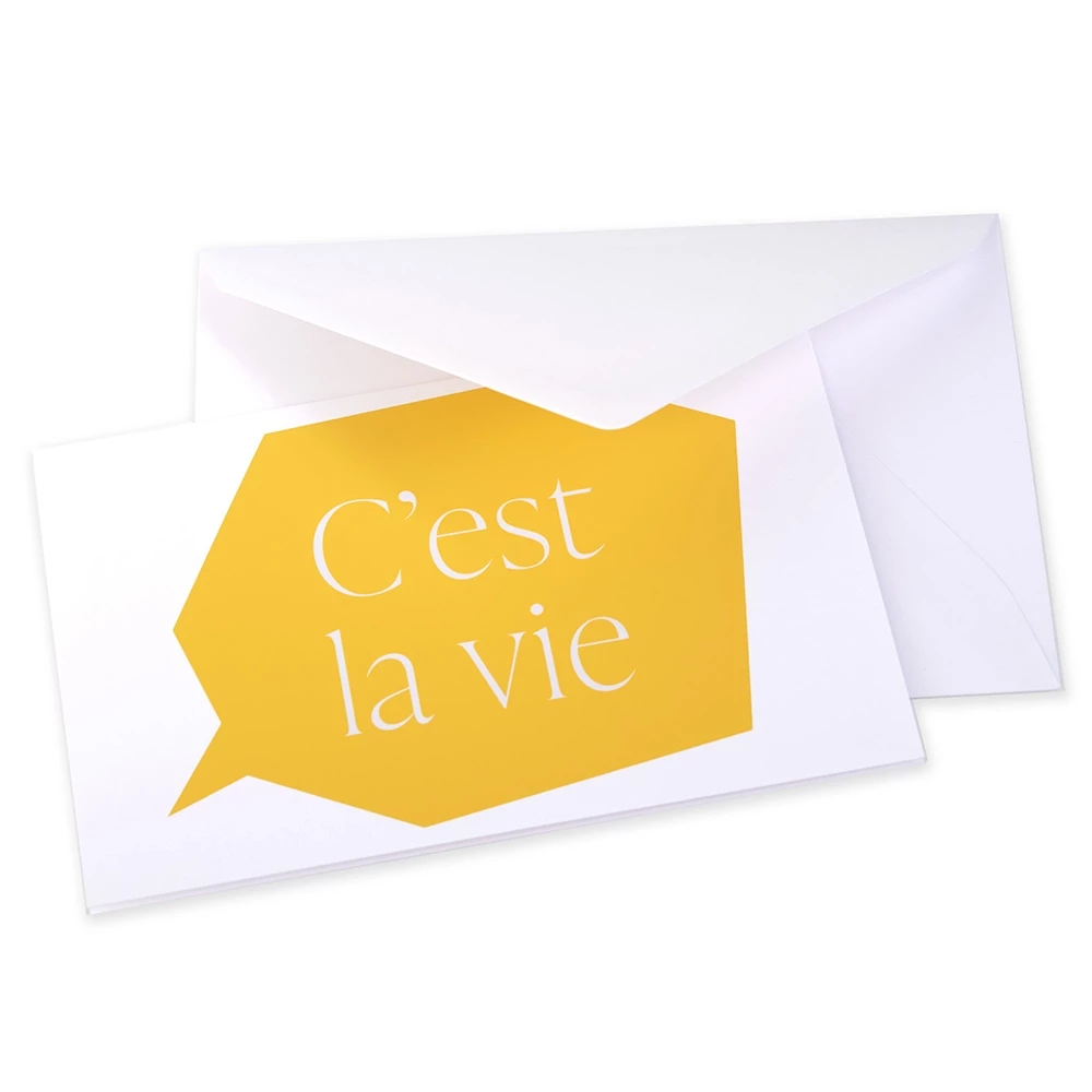 Grußkarte C'est la vie Klappkarte