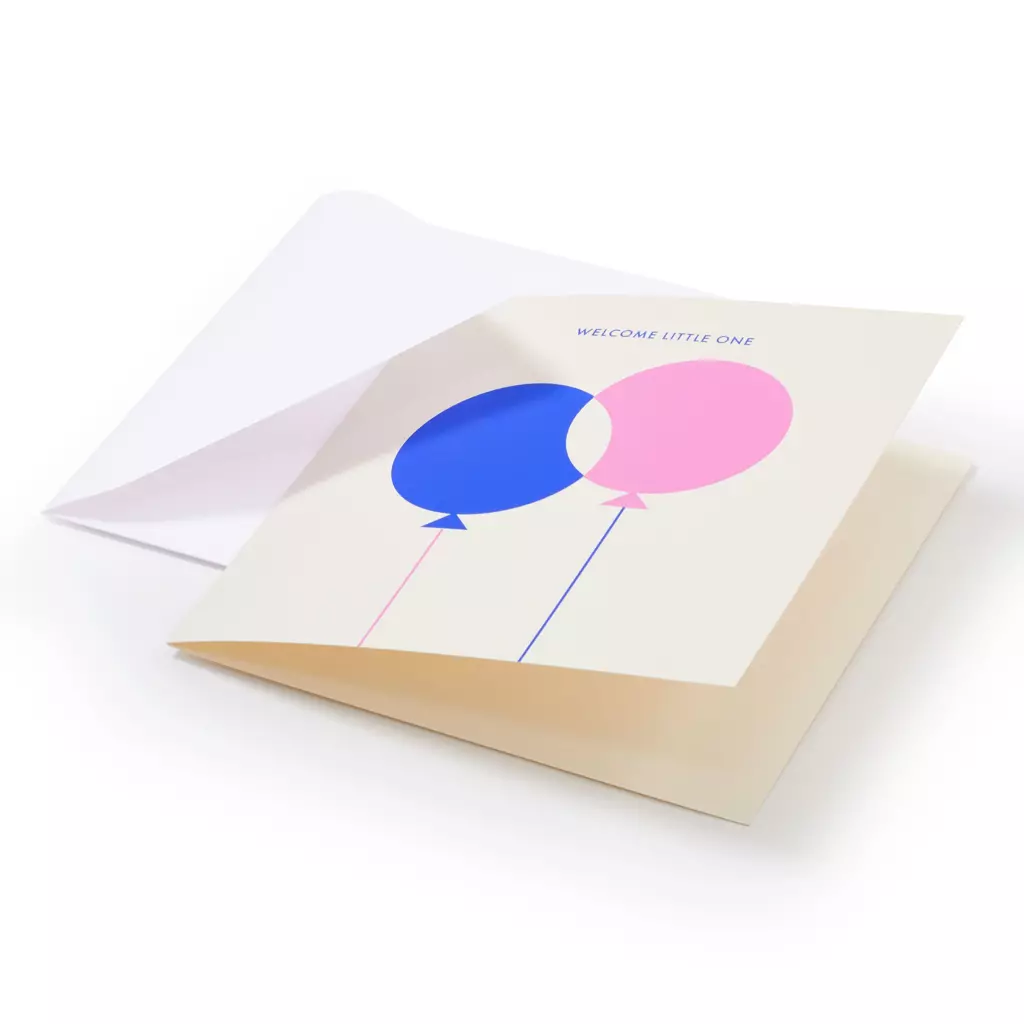 Grußkarte "Welcome Little One", Quadratisch