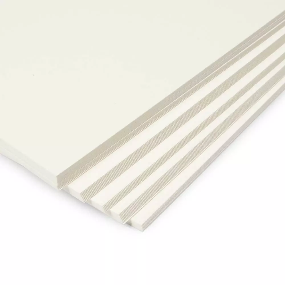 50 Briefkarten DIN lang, Opal Ecru