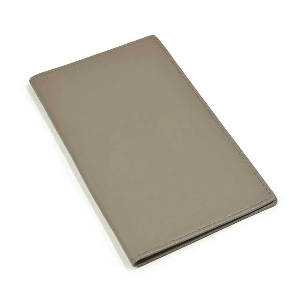 leder_faltkalenderetui_2 Leder Kalenderetui Faltkalender Taupe