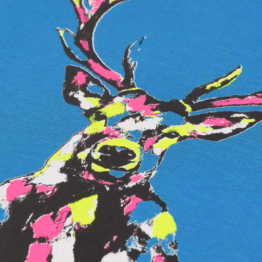 notizbuch_a4_blanko_hirschmotiv_tuerkis_3 Notizbuch A4 blanko Hirschmotiv Türkis