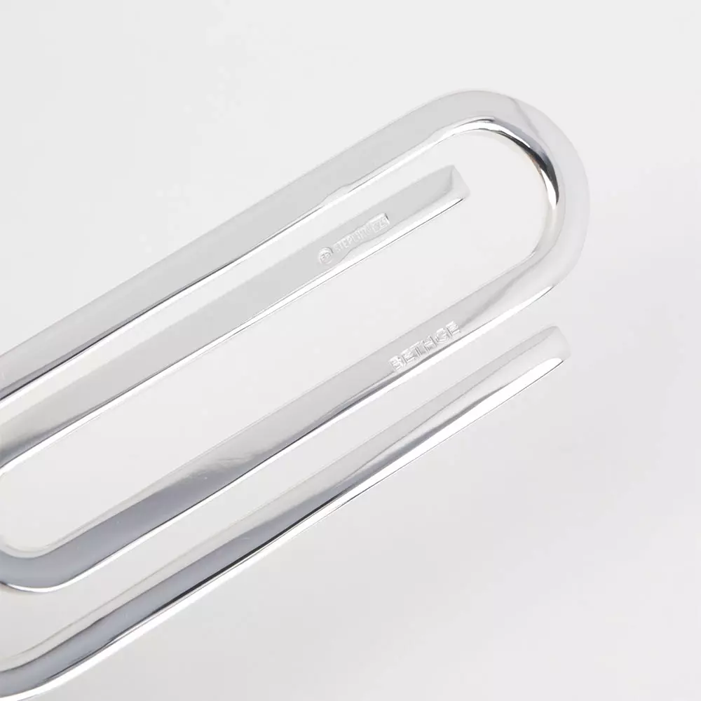 Geldklammer mit Büroklammer-Design, 925 Sterlingsilber