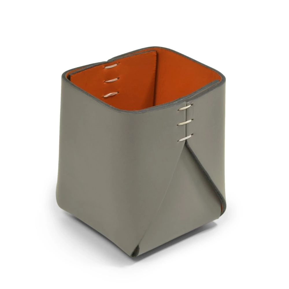 leder_stiftebecher_quadratisch_stitch_41 Leder Stiftebecher Quadratisch Orange
