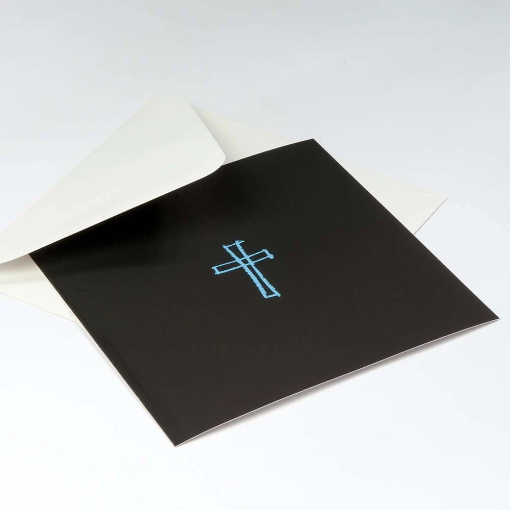 grusskarte_kreuz_gezeichnet_pure_samt_braun_hellblau_3 Greeting card cross sketched pure velvet brown light blue