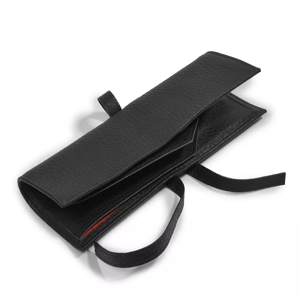 uhrenetui_mit_band_fuer_2_uhren_kalbsleder_9.webp Watch Pouch with Tie Closure, 2 Watches, calf leather, black