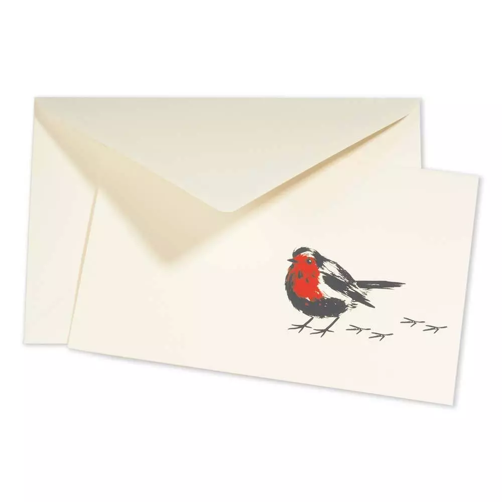 Grußkarte Rotkehlchen