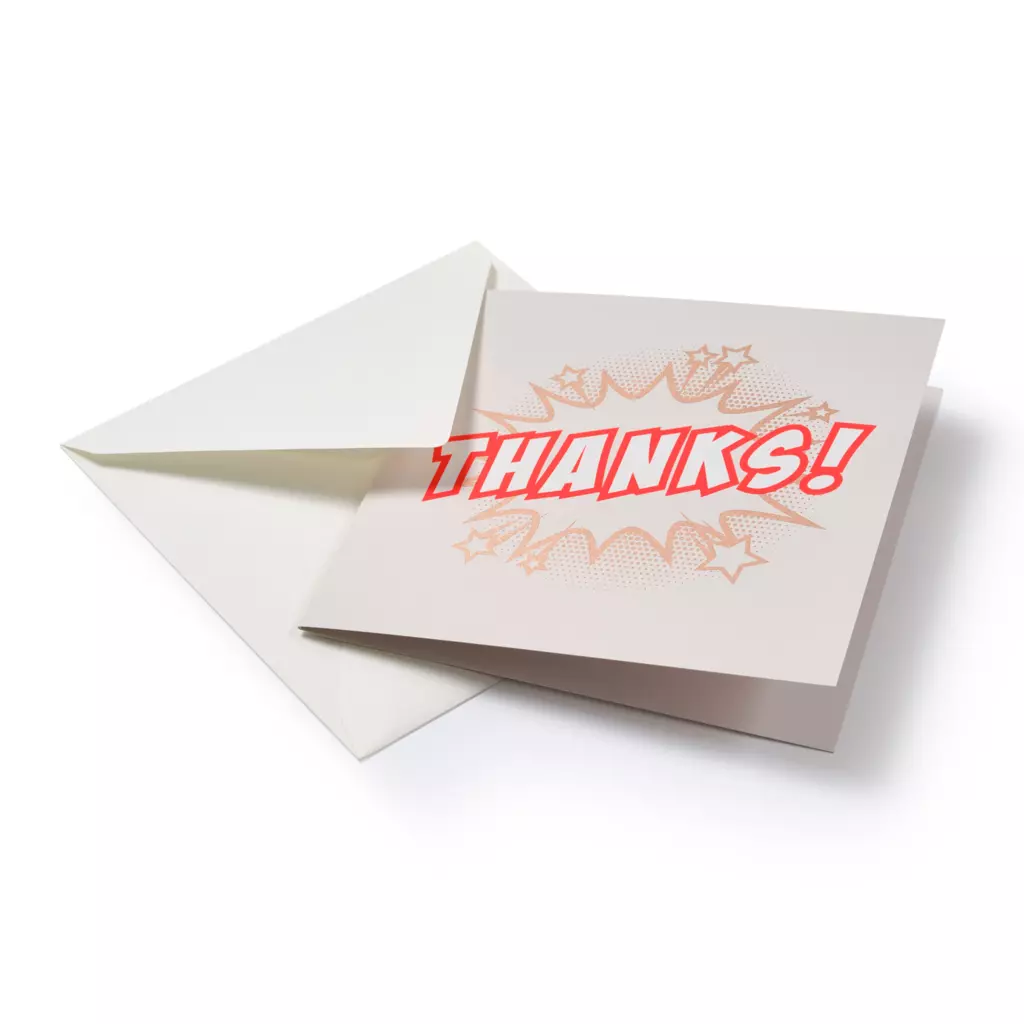 Grußkarte "Thanks!"