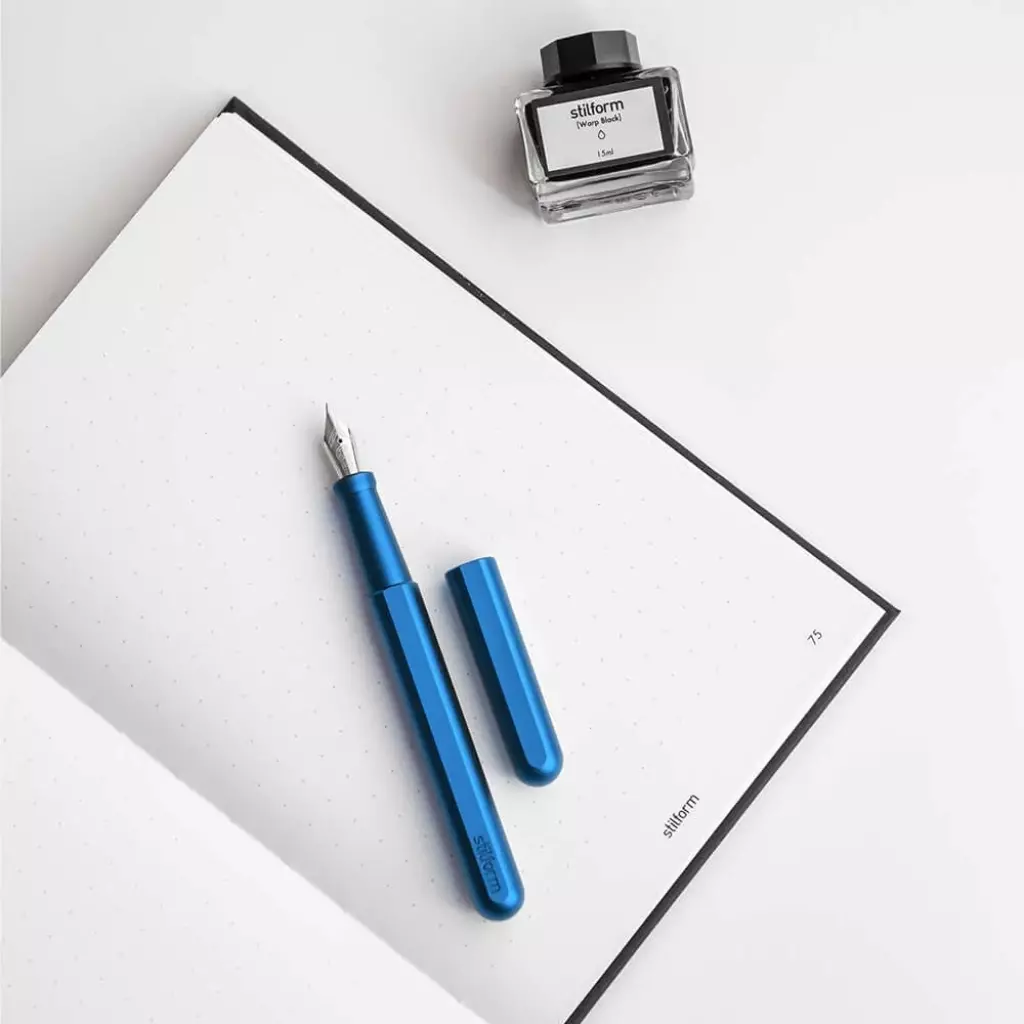 stilform INK Aluminium Warp Black + NIB Stahl Poliert F