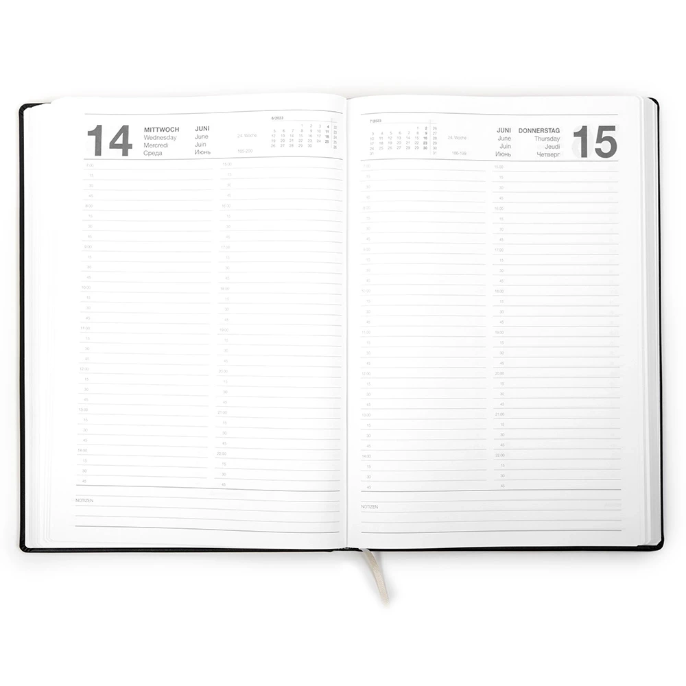 senator_tageskalender_2026_14 Senator daily calendar 2026 Palermo onyx black