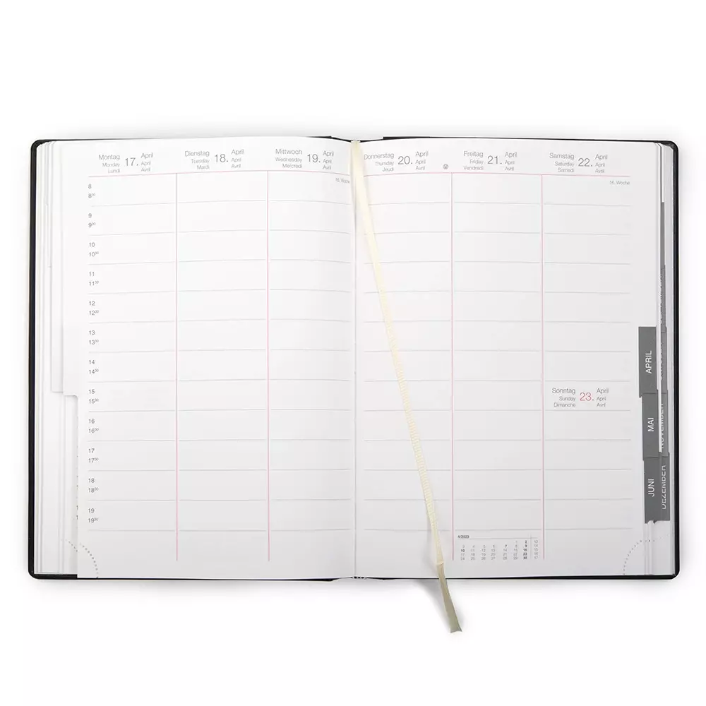 konsul_wochenkalender_2026_3.webp Konsul Wochenkalender 2026 Kunstleder TeBeskin rubin-rot