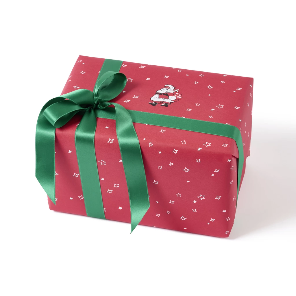 Geschenkpapier Little Santa Rot – 3 Bögen