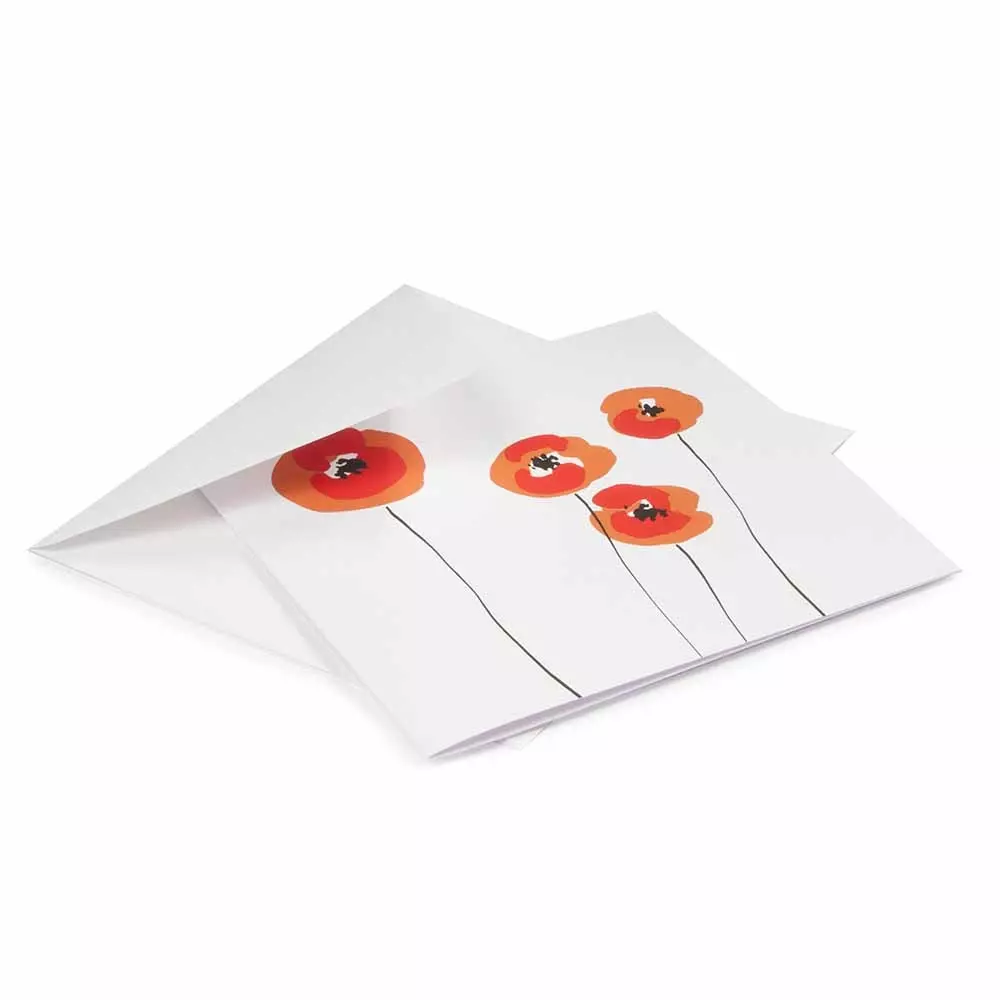 Greeting card poppy