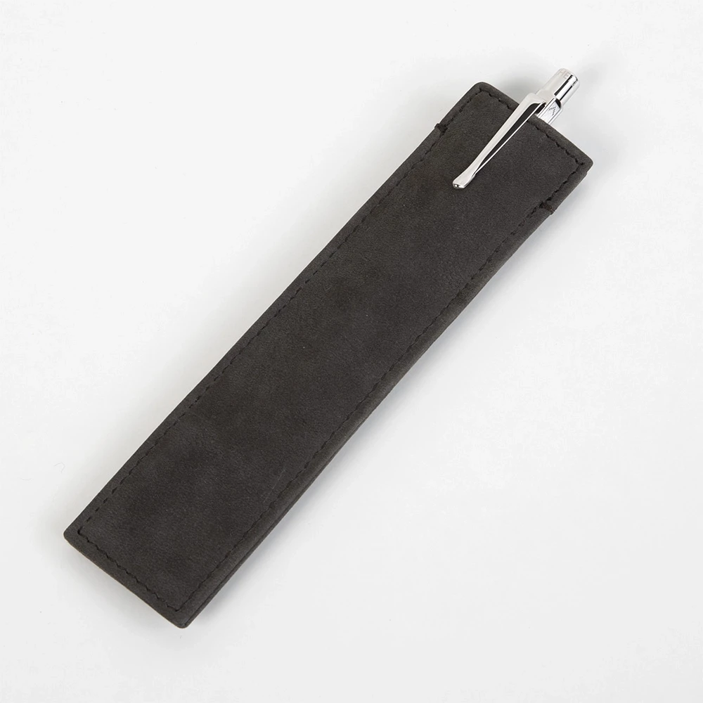 leder_stifteetui_1_stift_leder_wash_2 Pen Case for 1 Pen, leather wash, dark grey