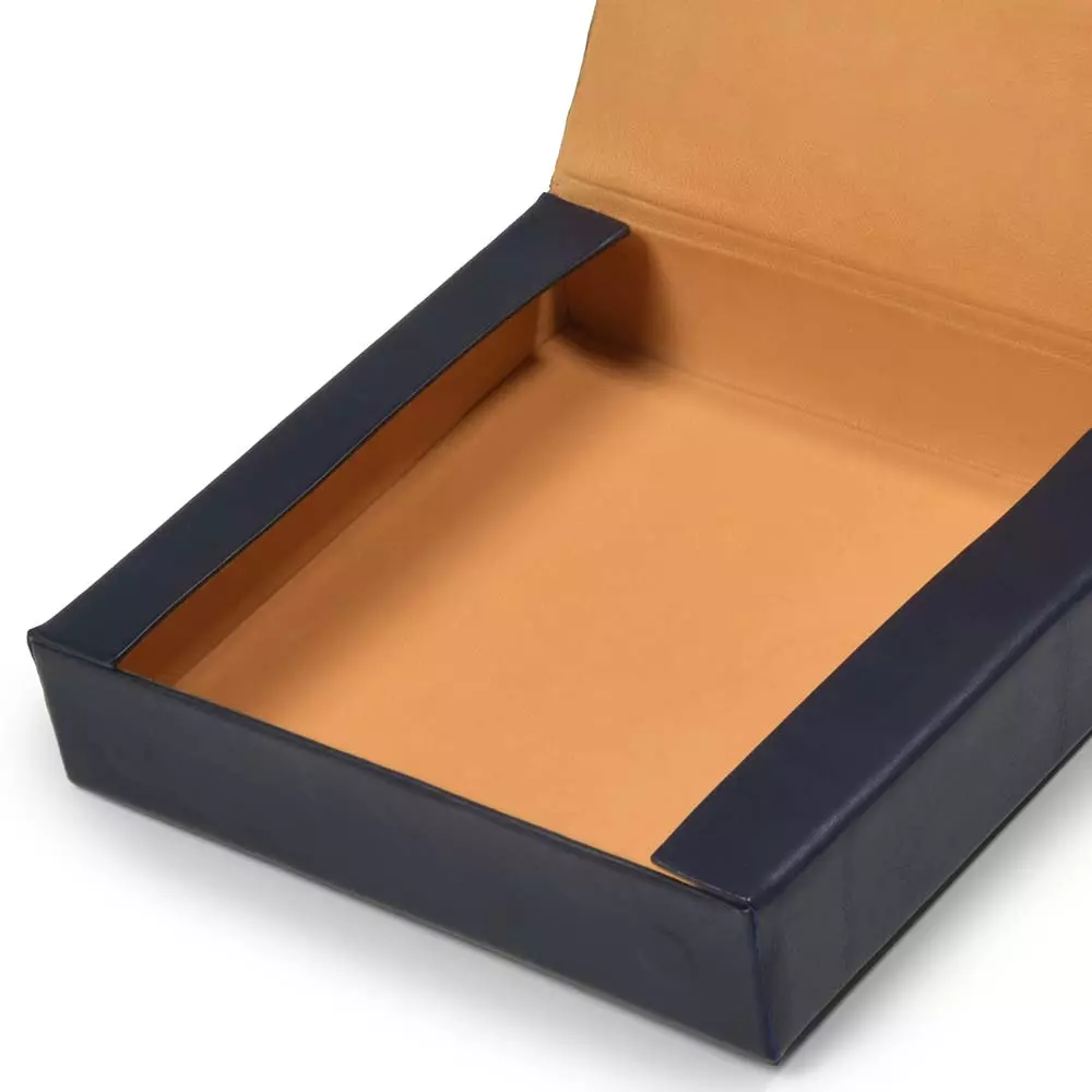 LEGENDÄR Case ETWEE Leder Square Navy