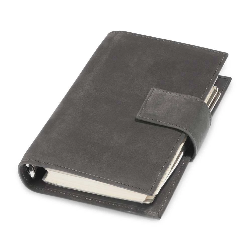 Leder Terminplaner Dunkelgrau