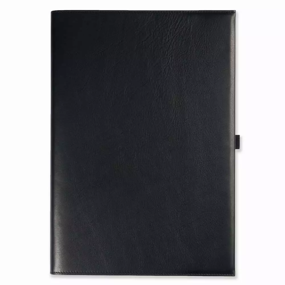 buchhuelle_a4_fuer_leuchtturm1917_notizbuecher_leder_19.webp Leder Buchhülle A4 für Leuchtturm1917 Schwarz