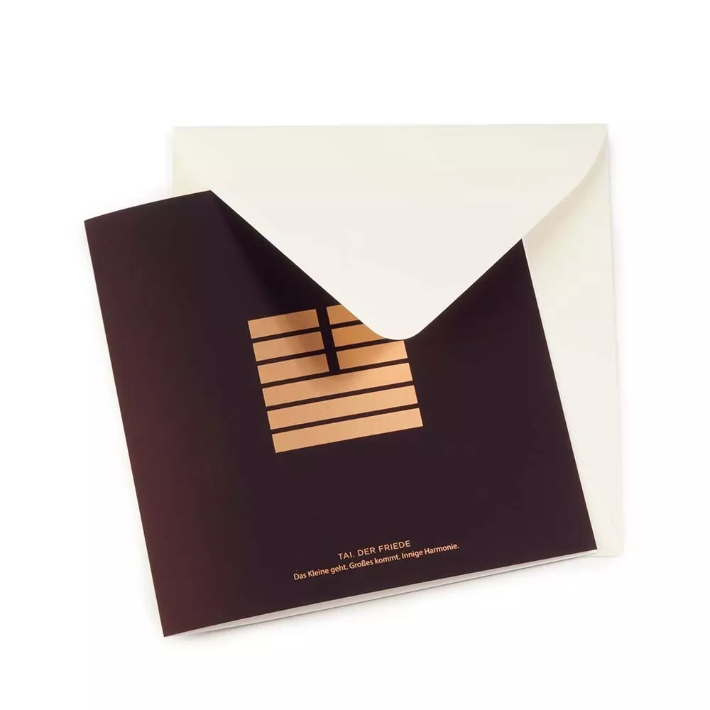 Grußkarte I GING TAI. Der Friede